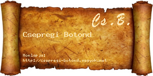 Csepregi Botond névjegykártya